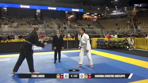 Giavanna Christine Sanfilippo vs Fiona Langen 2025 Pan Kids Jiu-Jitsu IBJJF Championship