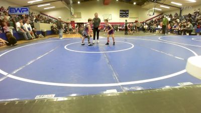 60 lbs Semifinal - Klasen Couch, Vian Wrestling Club vs Maverick Spencer, Keystone Wrestling Club