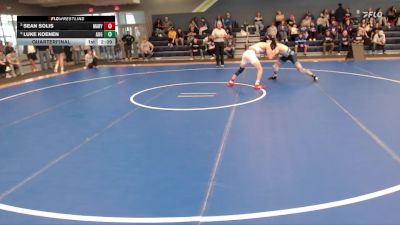 141 lbs Quarterfinal - Sean Solis, Mary vs Luke Koenen, Augustana (SD)