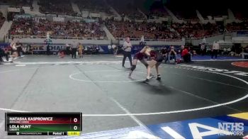 D1-114 lbs Semifinal - Lola Hunt, Liberty vs Natasha Kasprowicz, Boulder Creek