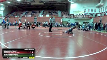 95 lbs Cons. Round 4 - Dean Senteney, Southport Wrestling Club vs Carson Planer, Region Wrestling Academy
