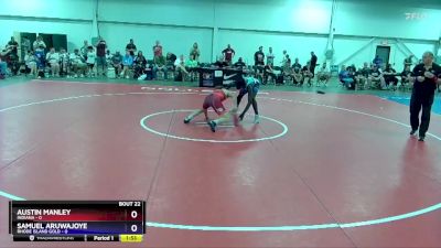 165 lbs 2nd Wrestleback (16 Team) - Austin Manley, Indiana vs Samuel Aruwajoye, Rhode Island Gold