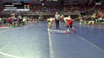 1A-175 lbs Cons. Round 2 - Connor Brown, Sioux Central vs Colton Nixt, Earlham