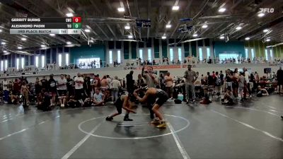 100 lbs 3rd Place Match - Alejandro Padin, Youth Impact Center vs Gerritt Burns, Citrus Wrestling Club
