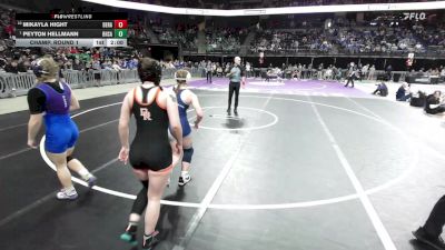 Champ. Round 1 - Peyton Hellmann, Bon Homme/Scotland/Avon vs Mikayla Hight, Dell Rapids