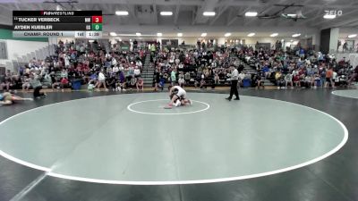 132 lbs Champ. Round 1 - Tucker Verbeck, Maize WC vs Ayden Kuebler, GI Grapplers