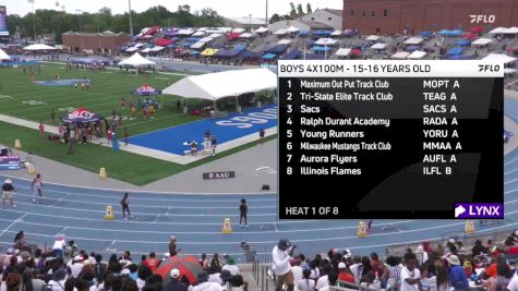 Youth Boys' 4x100m Relay Championship, Semi-Finals 1 - Age 15-16