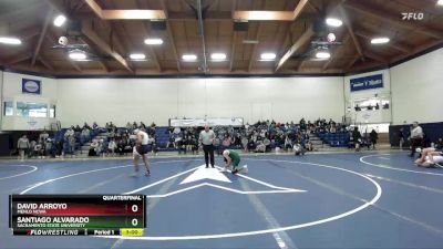 141 lbs Quarterfinal - Santiago Alvarado, Sacramento State University vs David Arroyo, Menlo NCWA