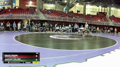 120 lbs Round 2 (8 Team) - Grace Frahm, Lincoln East Girls vs Aaniyah Collins, Papillion-La Vista South Girls