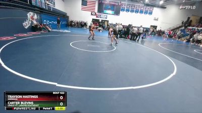 190 lbs Quarterfinal - Trayson Hastings, Sheridan vs Carter Blevins, Lingle-Ft. Laramie/Southeast