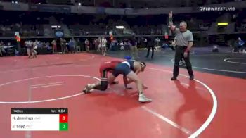 148 lbs Consolation - Hunter Jennings, Unattached vs Jackson Sapp, Holt High School