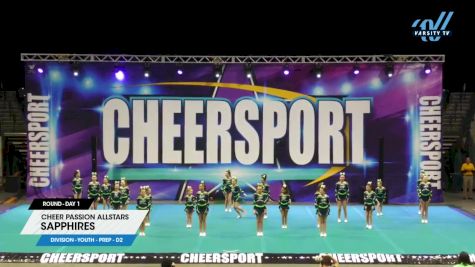 Cheer Passion Allstars - Sapphires [2024 L1.1 Youth - PREP - D2 Day 1] 2024 CHEERSPORT Charlotte Classic