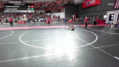 90 lbs Cons. Round 4 - Aliyah Groth, Kewaskum Indians Wrestling Club vs Eastyn Mullins, Crandon