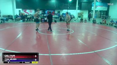 165 lbs Placement Matches (8 Team) - Cael Tyler, Michigan Blue vs Tyde Nelsen, Iowa