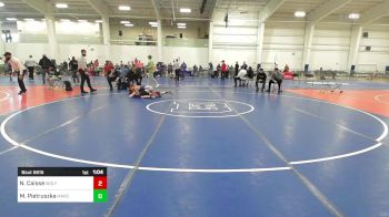 112 lbs Semifinal - Noah Caisse, Wolfgang Wr Ac vs Mark Pietruszka, MarcAurele WC