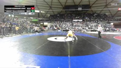 Boys 2A 150 lbs Cons. Round 3 - Emony Villa-Johnson, Marysville Pilchuck vs Conor Rodriguez Stiff, Bellingham