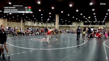 152+160 Quarterfinal - Gage Dawkins, Lawrence County Wrestling Club vs Sawyer Johnson, Rockmart Takedown Club