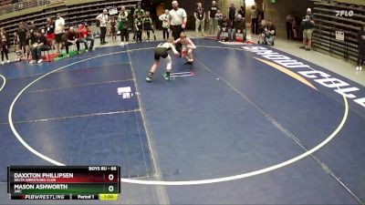 66 lbs Quarterfinal - Daxxton Phillipsen, Delta Wrestling Club vs Mason Ashworth, JWC