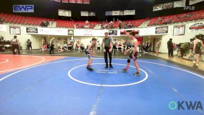 105 lbs Consolation - Owen Oleson, Checotah Matcats vs Dax Dickinson, Gentry Youth Wrestling