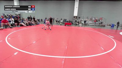 157 lbs Dawson Lomison, Pennsylvaniia Red vs James Kosza, Team Michigan - Red