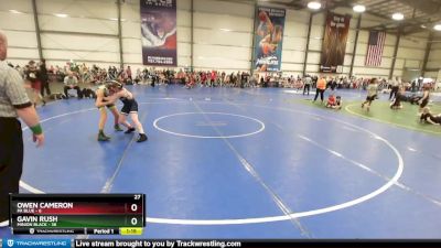 92 lbs Rd# 8- 12:30pm Saturday Final Pool - Owen Cameron, PA Blue vs Gavin Rush, Minion Black