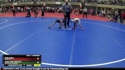 45 lbs Round 3 - Evalynn Schulz, Whitelaw Warriors vs Lux Hall, DC Elite