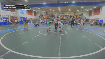 144 lbs 7th Place Match - Fares Nofal, Corona Del Mar vs Noah Kritscher, Thousand Oaks