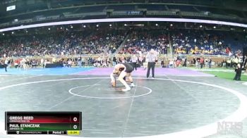 D3-190 lbs Cons. Round 2 - Gregg Reed, Constantine HS vs Paul Stanczak, Armada HS