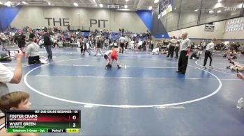 55 lbs Cons. Round 3 - Foster Crapo, Delta Wrestling Club vs Wyatt Green, Centerville