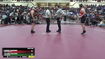 215 lbs Round 3 - Aaron Warner, Fort Madison vs Tayden Nguyen, Harrisburg