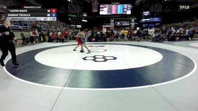 106 lbs Cons. Rd Of 16 - Justin Davis, OK vs Damian Trujillo, NM