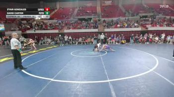 113 lbs Round 4 - 3rd Wb (16 Team) - David Carter, Comal Pieper vs Zyair Gonzales, Amarillo Caprock