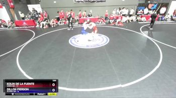 144 lbs Round 4 (16 Team) - Kolin De La Fuente, SAWA-GR vs Dillon Pierson, SCVWA-GR