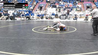 139 lbs Semifinal - Owen McMullen, Bishop McCort vs Trenden Willey, Chestnut Ridge