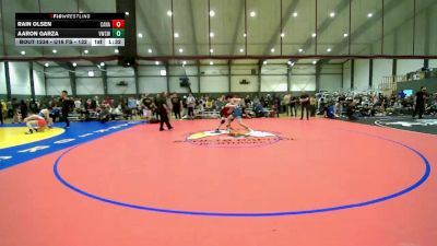 U16 FS - 132 lbs Cons. Round 2 - Rain Olsen, Canada vs Aaron Garza, Victory Wrestling-Central WA