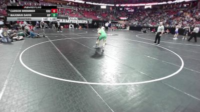 165 lbs Quarters - Carson Bremmer, Verona vs Maximus Davis, Green Bay Preble
