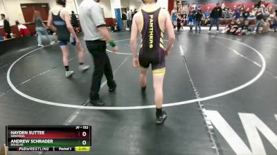 132 lbs Cons. Round 3 - Andrew Schrader, Douglas vs Hayden Suttee, Saratoga