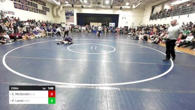 215 lbs Semifinal - Casey McDonald, Ellsworth vs Pedro Lombi, Deering