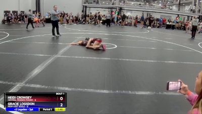 57 lbs Semis (4 Team) - Heidi Crowsey, Central Pennies Power vs Gracie Logsdon, MGW Lost Souls