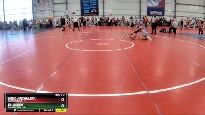 130 lbs Rd# 9- 2:15pm Saturday Final Pool - Eli Berry, Nauman Red vs Neko Archuleta, Rough House