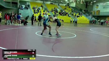 155 lbs Cons. Round 3 - Siena Riccardi, Southridge vs Jazmine Evans, Canby