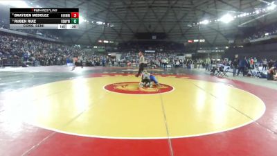 Boys 3A 120 lbs Cons. Semi - Ruben Ruiz, Federal Way vs Brayden Medelez, Hermiston