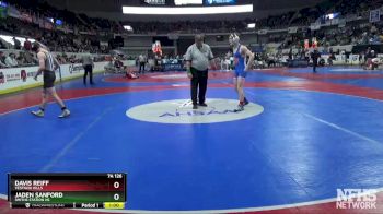 7A 126 lbs Cons. Round 3 - Jaden Sanford, Smiths Station Hs vs Davis Reiff, Vestavia Hills