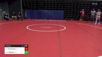 189 lbs 7th Place - Teagan Gratkowski, Smyrna, DE vs James Hopkins, Whitehall, PA