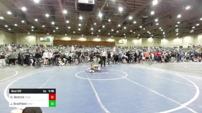 65 lbs Round Of 16 - Darian Bostick, Fernley WC vs Joshua Bradfield, Oroville Rattlers