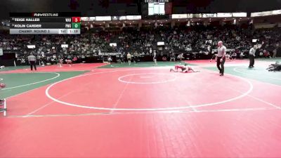 120 lbs Champ. Round 3 - Teige Haller, WAD1 vs Kolin Carder, PWCA