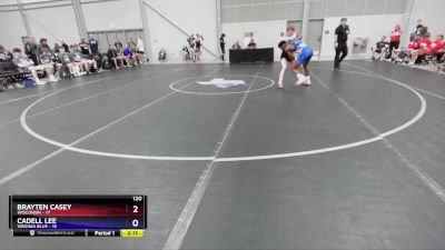 120 lbs Round 1 (8 Team) - Brayten Casey, Wisconsin vs Cadell Lee, Virginia Blue