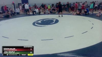 92 lbs Quarterfinal - Ethyn Saller, Ground Zero Wrestling vs Josh Waufle, Maritime Wrestling Academy