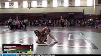 113-114 lbs 1st Place Match - Morgan Krall, Independence vs Madison Kirby, Williamsburg
