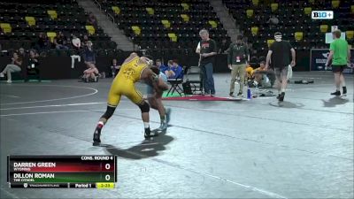 141 lbs Cons. Round 4 - Dillon Roman, The Citadel vs Darren Green, Wyoming